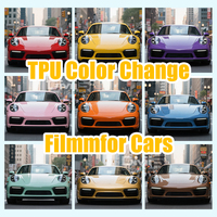 Film PPF 1,52*15M TPU Fluorescent Changeant de Couleur pour Carrosserie de Voiture - Effet Luminescent Nocturne Changement de Couleur Nuit Pas Jour 7,5 Rouleau
