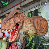 Modèle de tête de dinosaure T-Rex animatronique de grande taille Gecai Animatronic Dinosaur Factory pour projet d'aire de spectacle