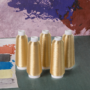 Hilo de Nailon Metálico SHREE VIDHATA JARI Plateado Brillante 110D 152 Denier Tipo MX para Bordado, 5900m, Textil para Tejer a Mano - Product Image 2
