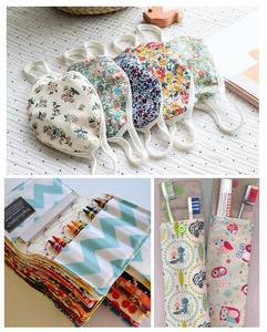 혼합 색상 7pcs 수제 DIY 패치 워크 패브릭 꽃 인쇄 코튼 DIY 장식 - Product Image 6