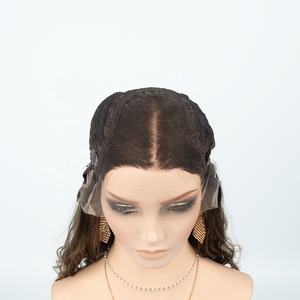 Perruque Courte Ondulée Lace Front 100% Cheveux Humains Brun Clair avec Mèches Ondulation Naturelle Vente Directe Usine Perruque Juive - Product Image 3