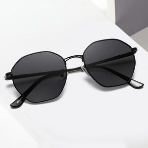 Lunettes de soleil polygonales pour hommes, monture intégrale, verres TAC, protection UV400, couleurs or, noir, marron, style conduite - Product Image 5