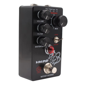 MOSKY King Rat - Pedal de Efectos para Guitarra, Distorsión Fuzz, con 4 Botones, Apto para Accesorios de Guitarra y Bajo - Product Image 6