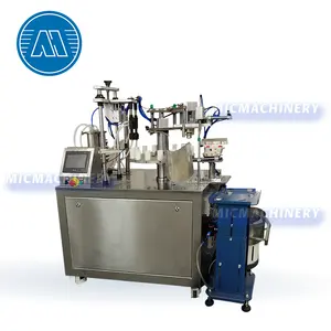 Semi-Automatische 10Ml 100Ml Vloeibare Roterende Monster Diffuser Fles Parfum Vulling Capping Machine