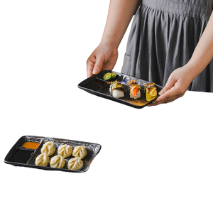 Plato <span class=keywords><strong>de</strong></span> cerámica japonés creativo <span class=keywords><strong>de</strong></span> tres compartimentos, aperitivos desechables, salsa <span class=keywords><strong>de</strong></span> barbacoa, albóndigas para transfronterizo para <span class=keywords><strong>Amazon</strong></span> - Product Image 6