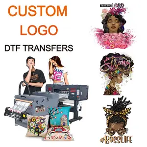 Custom Dtf Heat Transfer Printing Screen Print Ready To Press Vinyl plastisol heat transfer for iron on t shirt