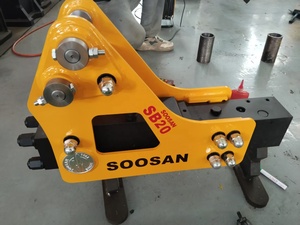 Brise-roche hydraulique latéral SOOSAN SB20 pour mini-excavatrices et chargeuses compactes de 1,2 à 3 tonnes, travaux de démolition - Product Image 6