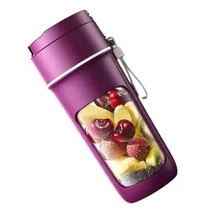 New Arrival Fruit Blender Tragbarer Entsafter für Protein-und Milchshake-Mixer im Freien mit 6-Blatt-Wasserflasche