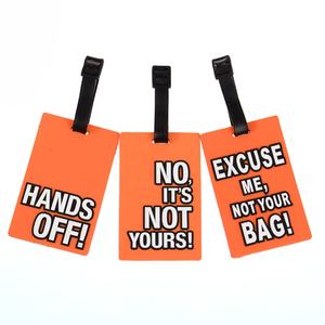 Logotipo personalizado PVC goma reclamo comprobar etiqueta de equipaje - Product Image 5