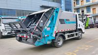 Camion à ordures compacté Foton de 6,5 mètres cubes, 4x2, moteur diesel manuel, chargement arrière, camion à déchets domestiques