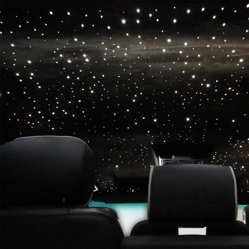Araba iç Fiber optik ışıklar fabrika satış Fiber optik tavan ışıkları yıldız kiti araba için pırıltı