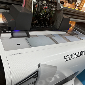 Autocollants graphiques de fenêtre en vinyle Perf à vision unidirectionnelle imprimés UV personnalisés autocollant publicitaire en vinyle perforé transparent - Product Image 6