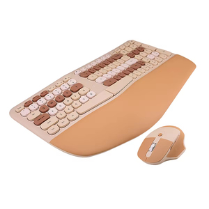 Kit clavier et souris sans fil ergonomique, ensemble clavier et souris multi-appareils, souris et clavier sans fil pour la maison, le bureau et le PC - Product Image 1