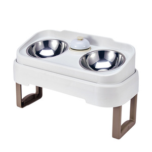 Gamelle verticale double couche anti-fuite pour chats et chiens – Station d'alimentation intérieure - Product Image 5