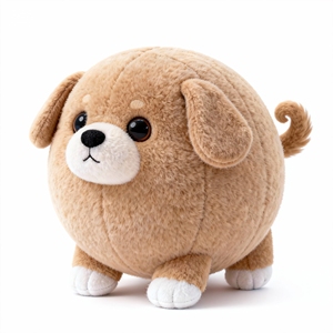 Jouets en peluche ronds personnalisés pour chats, singes, lapins - Jouets en peluche d'animaux dodus personnalisés - Product Image 3