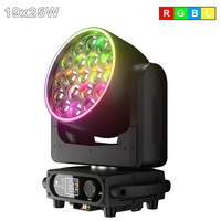 SHEHDS 19x25W Pixel RGBL Wash Moving Head Projecteur de Scène à Zoom Linéaire APP WIFI DMX512 RDM pour Concerts et Événements en Club