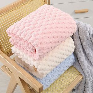 Vente directe d'usine, serviette de bain en microfibre ultra douce, absorbante, à séchage rapide, épaisse, en tissu polaire corail, 70x140 - Product Image 3
