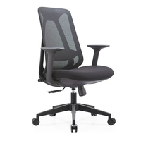 Fauteuil de bureau inclinable confortable, style design contemporain, fauteuil de direction pivotant ergonomique en tissu avec maille