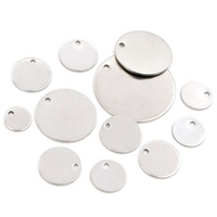 Plaques ovales en acier inoxydable, étiquettes, plaques logo, pendentifs plaqués or pour colliers, accessoires et composants DIY
