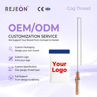 Fil tenseur R DDP Cog Thread Hilos PCL/PLLA coréen 18/19/21G 100mm avec FDS pour la formation en esthétique et le lifting du nez, OEM/ODM disponible