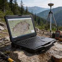 15,6 inch robuuste laptop van magnesiumlegering, IP65, draagbare werkstation, zwart, voor maritiem gebruik, voor geologische onderzoeken, private label