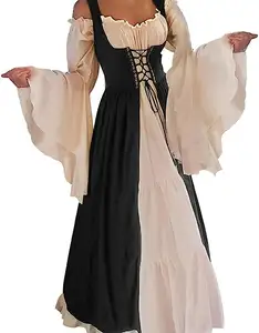 万圣节希腊公主皇后服装复古欧洲帝国戏剧舞台服装