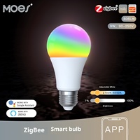Tuya Wi-Fi OLED ampoule intelligente App télécommande synchronisation commande vocale 9W lumière froide et chaude E27 hôtel Android