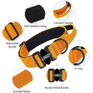 All'ingrosso guinzaglio per cani con fibbia in metallo ammortizzante collare per cani Pet <span class=keywords><strong>Bungee</strong></span> fune guinzaglio tattico di lusso collare per cani guinzaglio - Product Image 2