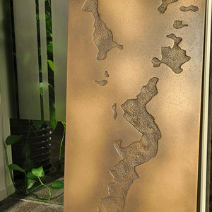 Minimalismo moderno Tesoro al aire libre Bronce Perla Pátina Pseudo Panel de metal líquido suave - Product Image 1