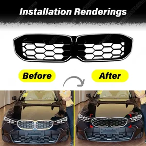 Pour BMW Série 3 G20 G28 320i 325i 330i M Sport 2023 2024 2025 – Accessoires de dissipation thermique pour grille d'admission d'air avant automobile - Product Image 2