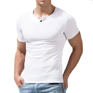 2021 neue Marke Kleidung Fitness Laufen T-Shirt Männer O-Ausschnitt T-Shirt Baumwolle Bodybuilding Sport hemden Tops Fitness studio Männer T-Shirt