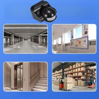 Détecteur de mouvement et de position infrarouge Sprlux IP44 PIR avec commande manuelle, détection 12m, blanc