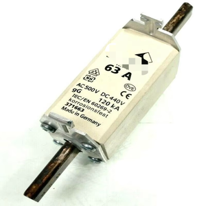 M. Eurofuse GG 120kA Insert de fusible NH-1 63A 371663 Nouveau Original Prêt Stock Automatisation industrielle PAC PLC dédié - Product Image 1