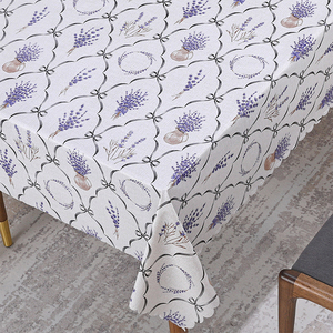 Boen Cổ Khăn Trải Bàn Hiện Đại In PVC Khăn Trải Bàn Khăn Trải Bàn Không Thấm Nước Cho Bàn Ăn Và Đảng - Product Image 5