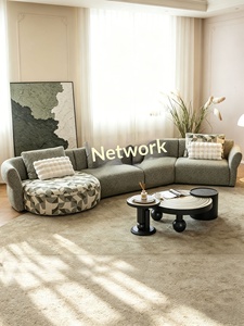 Nouveau modèle 2026 – Canapé modulaire sectionnel avec chaise longue d'angle, ton crème français, en forme de L, minimalisme italien, structure en bois massif - Product Image 4