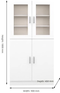 Mueble de Laboratorio con Puerta de Vidrio, Armario de Almacenamiento para Laboratorio Escolar, Mueble Personalizable en Tamaño y Color, con Descuento - Product Image 2