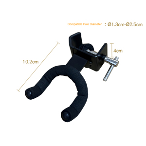 V-007B 13~25Mm Clampon High Strength Wall Mount Accessories Guitar Holder <b>For</b> <b>Stands</b> - Product Image 2