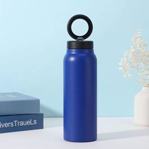 Bouteille d'eau sportive à double paroi isolée sous vide en acier inoxydable avec couvercle magnétique de 24 oz, tasse thermique pour la salle de sport et les voyages - Product Image 1