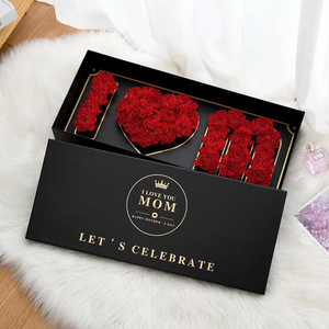 luxury 2022 rose flower bouquet paper magnetic packaging ribbon mom boxes i love you mothers day gifts flower gift box