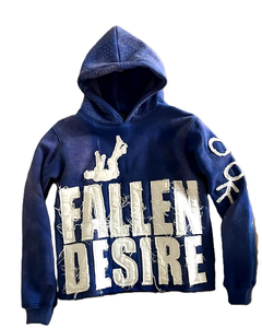 Hoodie personnalisé en coton, coupe courte, effet vieilli, avec appliques brodées, style vintage, coupe oversize, délavé soleil - Product Image 5