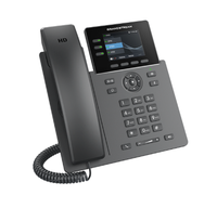 Telefono IP Gigabit PoE Grandstream GRP2611G a 3 Linee con Display LCD TFT da 2,8 Pollici, Audio HD e Porta per Cuffie RJ9 per Comunicazioni Aziendali