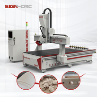 Máquina Fresadora CNC Grande para Madera, 3D, 4 Ejes, 1325, Fresadora CNC para Madera, Máquina Fresadora CNC Multifuncional para Tallado