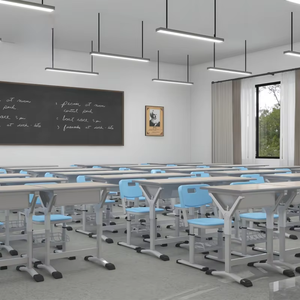 Meubles éducatifs de qualité supérieure en gros, ensemble bureau et chaise pour étudiants du lycée - Product Image 3