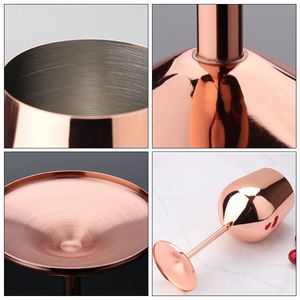 Custom Logo Metal Glass 18Oz Stainless Steel Unbreakable Gold <b>Champagne</b> Red Wine Cup for Banquet - Product Image 3