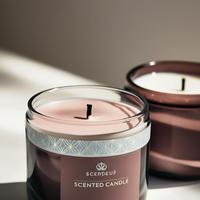 Großhandel 10oz Brown Pink Luxus kerze im Glas Jar Bester Preis mit benutzer definierten privaten Logo für Weihnachten und Abschluss
