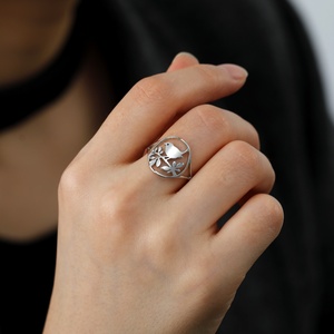 Vogel Verlaat Rvs Ringen Voor Vrouwen Meisje Sieraden Goud Kleur Dier Vingerringen Feest Verjaardagscadeau Trend - Product Image 2