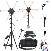 Kit d'équipement photographique professionnel Sohoda : panneau lumineux à affichage numérique, trépied de studio photo, anneau lumineux LED pour vidéo