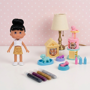 Executive Size Deluxe Plastic Vinyl Doll Sequin Purse Blow-Molded Body <b>Battery</b>-<b>Operated</b> Window-Box Packed Wholesale Supply - Product Image 1