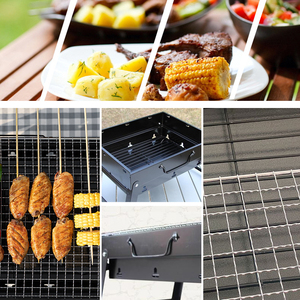 Barbacoa de carbón de acero inoxidable para <span class=keywords><strong>exteriores</strong></span>, pequeña parrilla plegable para acampar, cocina, comercial, china - Product Image 3