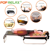 Table de massage en jade pour la santé de la peau, électrique, thermique, infrarouge, shiatsu, chiropratique, décompression de la colonne vertébrale, pierres chaudes V7 V6, beauté